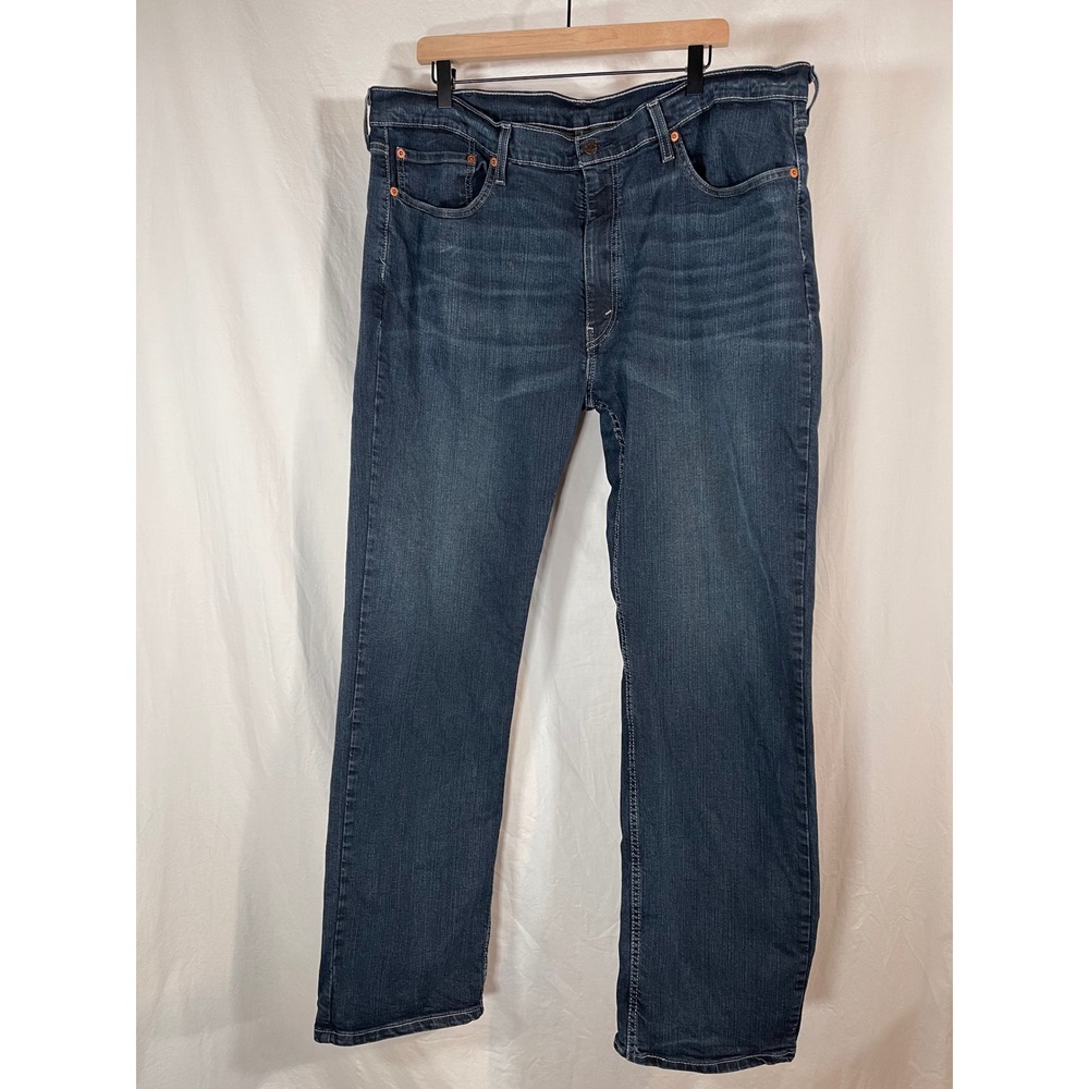 Levi 559 Relaxed Straight Jeans Mens 40x32 Dark Wash Denim Blue
